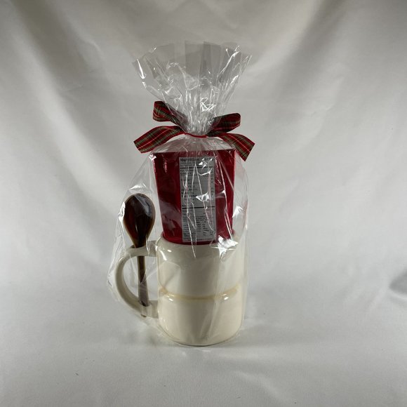 Ceramic Snowman Mug W/Ceramic Spoon & Ghirardelli Chocolate, & Peppermint Stick - Picture 3 of 9